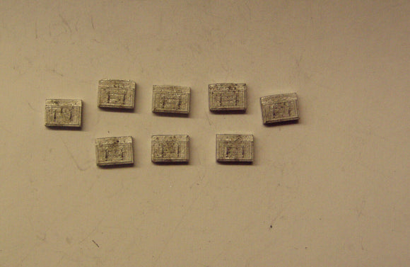 A410 (1) Battery boxes - large (8) - N GAUGE -