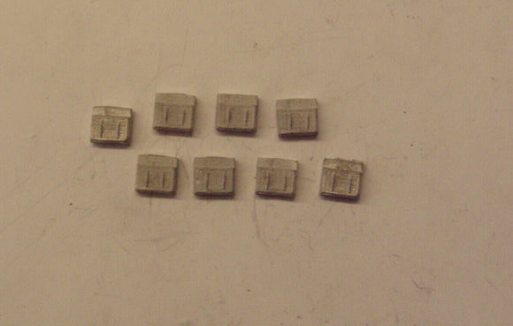 A411 (1) Battery boxes - small (8) - N GAUGE -