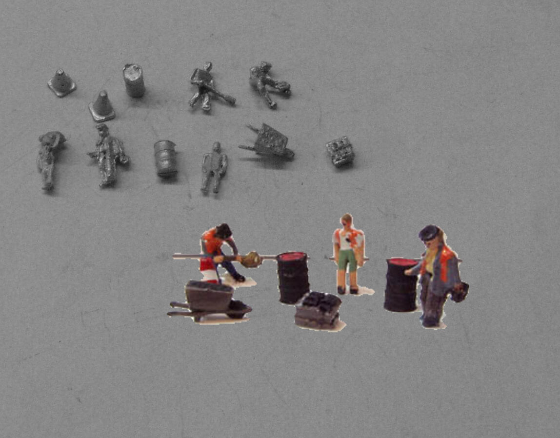 B200 (1) Track gang & clutter - N GAUGE - – PD Marsh Models