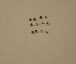 B398 (1) Brilliants / jewels (12) 1mm diameter clear - N GAUGE -