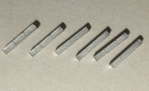 C72 (1) Air conditioning roof ducting - straight (6) - N GAUGE -
