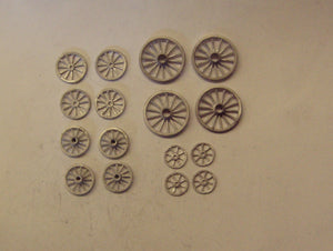 PW108 (1) Wheels (16@ various sizes) - OO GAUGE -