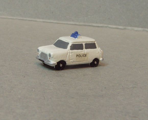 X10p Austin Mini Police Car (intro 1960) - N GAUGE -