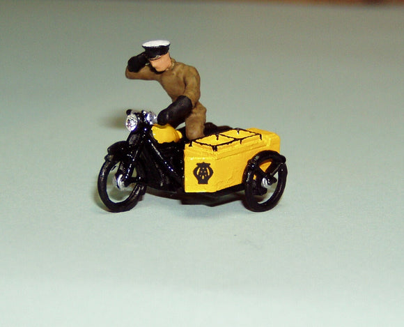 Z104 1950's AA motorcycle patrol - OO GAUGE -