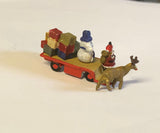 XMAS - Santa and Rudolph delivering presents - N GAUGE -